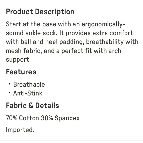 The Crew Sock by Fabletics 🖤🩶L/XL - Picture 4 of 6